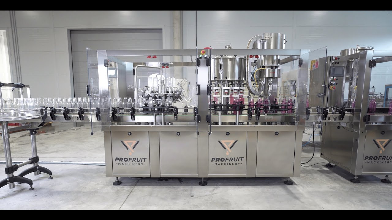 Automatic Triblock Bottling Line | From Bottle Filling To Labeling & Packing | ProFruit