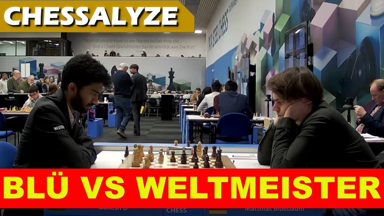 Wie eine Dampfwalze! | Gukesh vs Blübaum | Tata Steel Chess 2026 Wijk aan Zee Runde 9