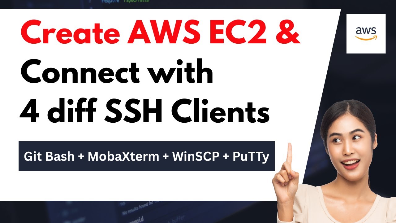Создайте виртуальную машину AWS EC2 Linux и подключитесь через Git Bash, MobaXterm, WinSCP и PuTT...