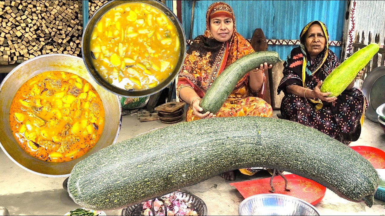 দুইটা রেসিপি রান্না হয়েছে লাউ একটা হইলো পানি লাউ আর একটা কোয়াস লাউ খেয়ে মায়েরা খুশি