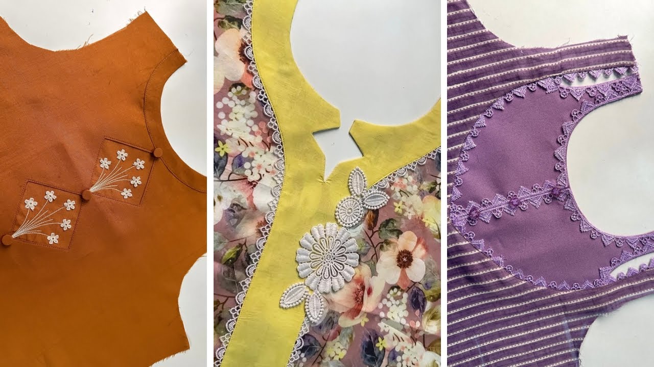 5 Stylish Neck Designs Jo Banaye Simple Kurti Ko Fashionable | Sewing & Design Ideas