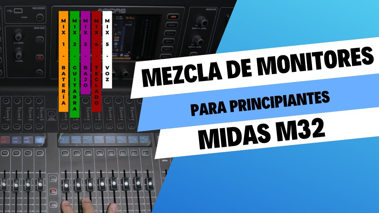 Mezcla de Monitores - Midas M32