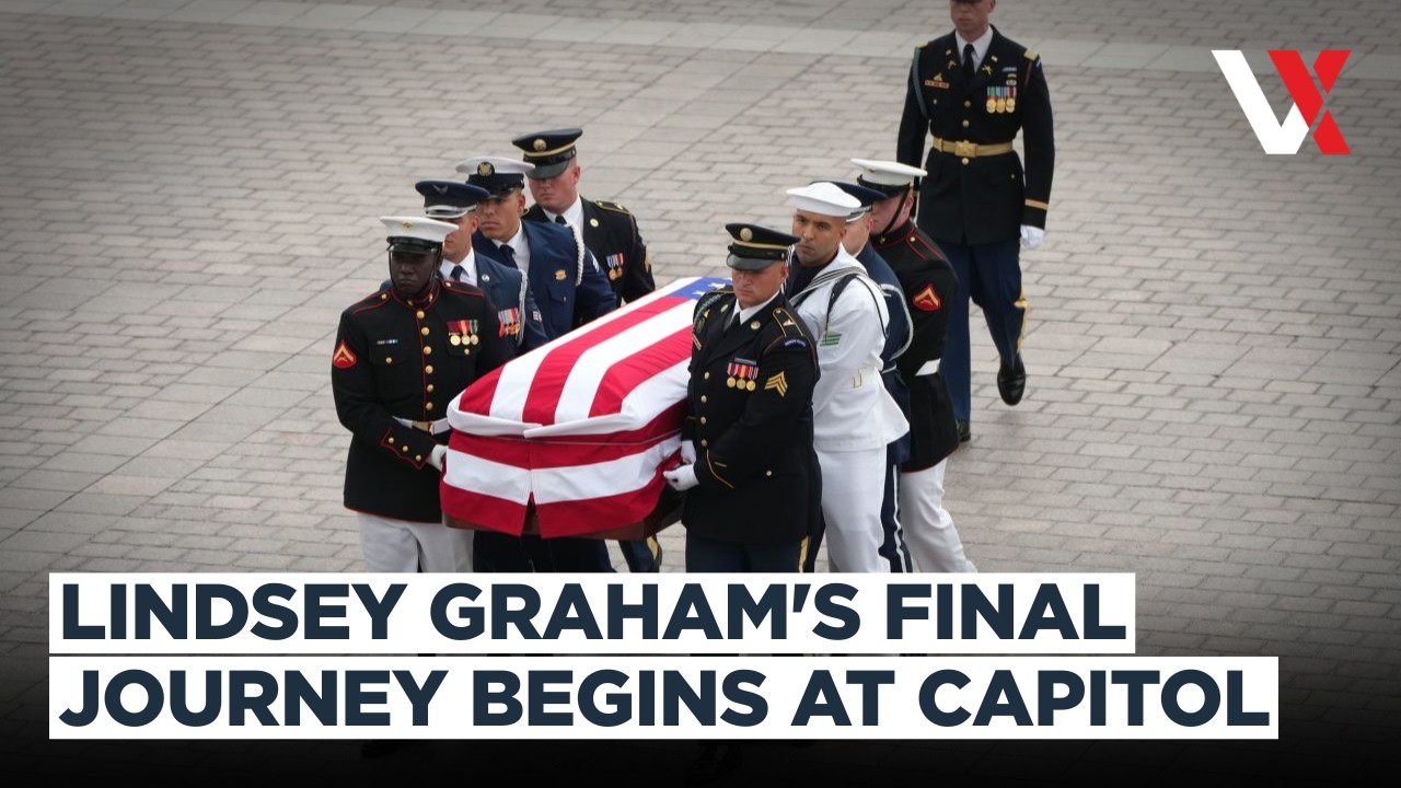 Lindsey Graham's Casket Arrives At US Capitol Ahead Of Memorial Service | VERTEX
