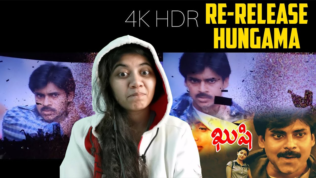 Kushi re-release theatre response Reaction | Pawan Kalyan Kushi celebration | ye mera jaha song
