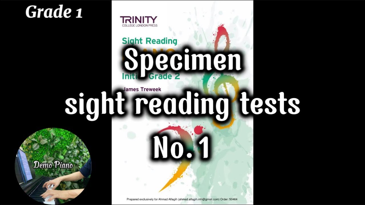 Specimen sight reading tests - No.1 (P48) | TRINITY Sight Reading PIANO Initial-Grade 2
