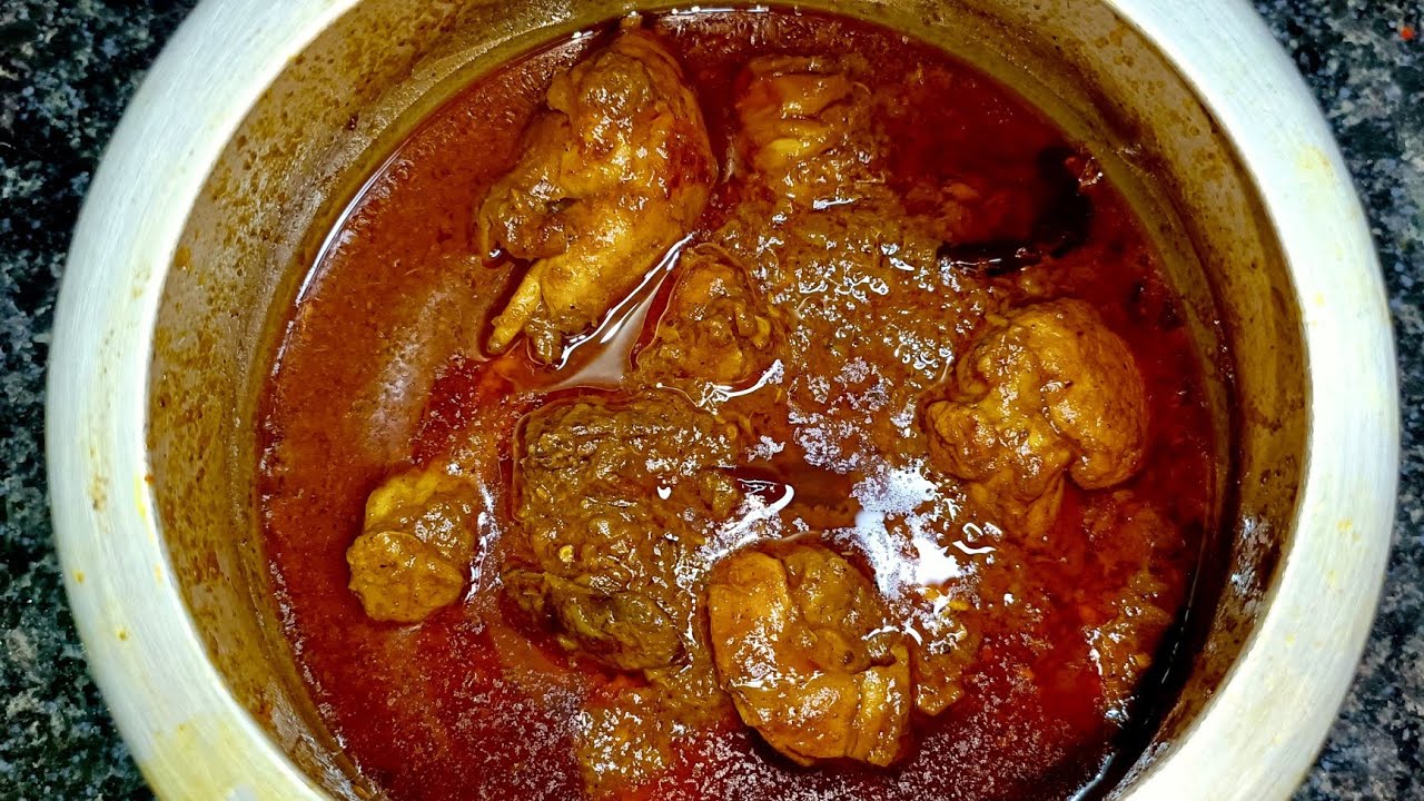 मुर्गे का मीट(Chicken) देसी तरीका प्रेशर कुकर में , 100% देसी स्वाद! Desi Style Chicken Cooker