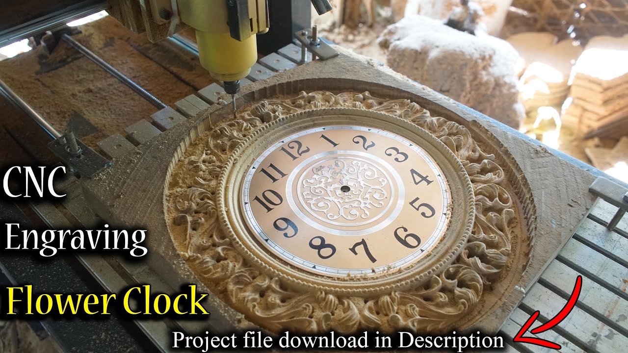 Flower CLock// Woodworking project