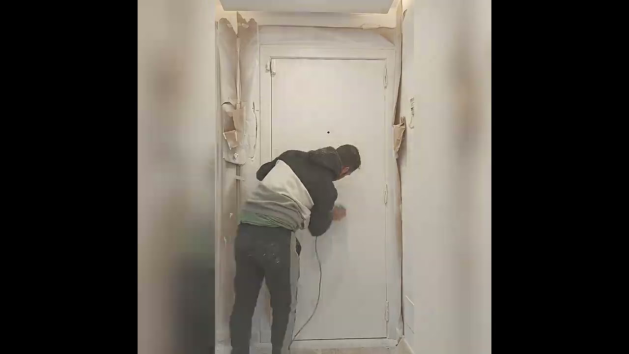 pintado o lacado de puertas con pistola , laca al poliuretano, hvlp y hte , mi paso a paso.