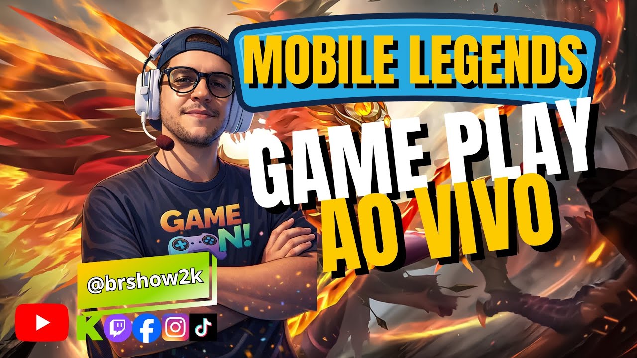 DOMINGO COM A LIVE DA FAMÍLIA BRASILEIRA - MOBILE LEGENDS AO VIVO | JOGANDO SOLO E COM O CHAT. !PIX