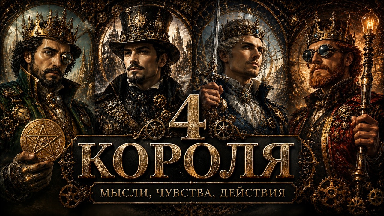 4 короля. 💘МЫСЛИ, ЧУВСТВА, ДЕЙСТВИЯ.💘