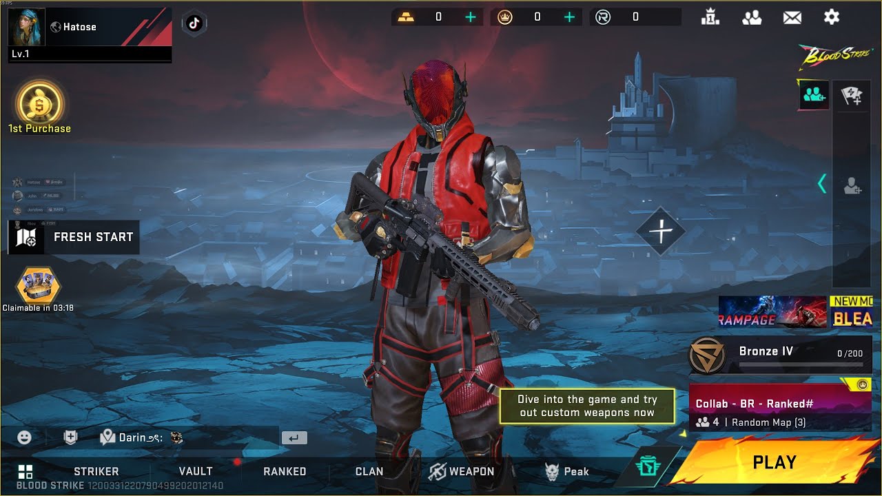 【Blood Strike】LANGSUNG TABRAK SEMUA MUSUH GAS【Hatose】