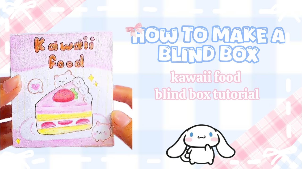 DIY blind box 📦❓How to make a blind box(full tutorial) #diy #craft #kawaii #food #papercraft