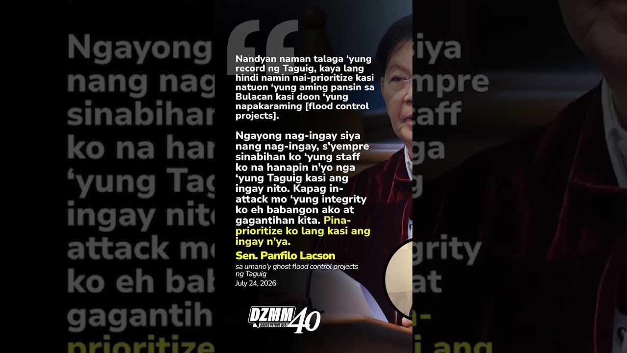 #pinglacson #allancayetano #floodcontrol #ghostproject #taguig