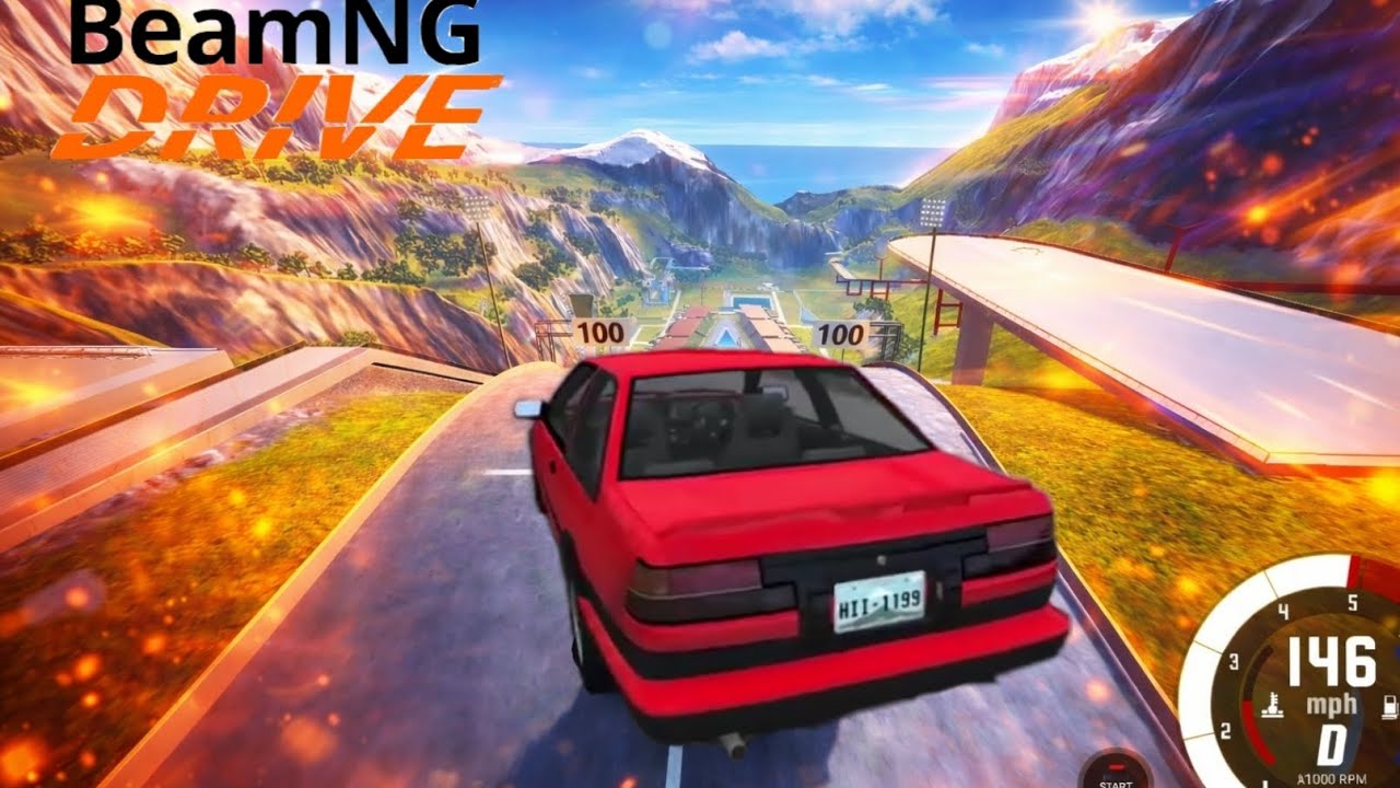 PULO INSANO EM ALTA VELOCIDADE! 💥 | BeamNG Drive