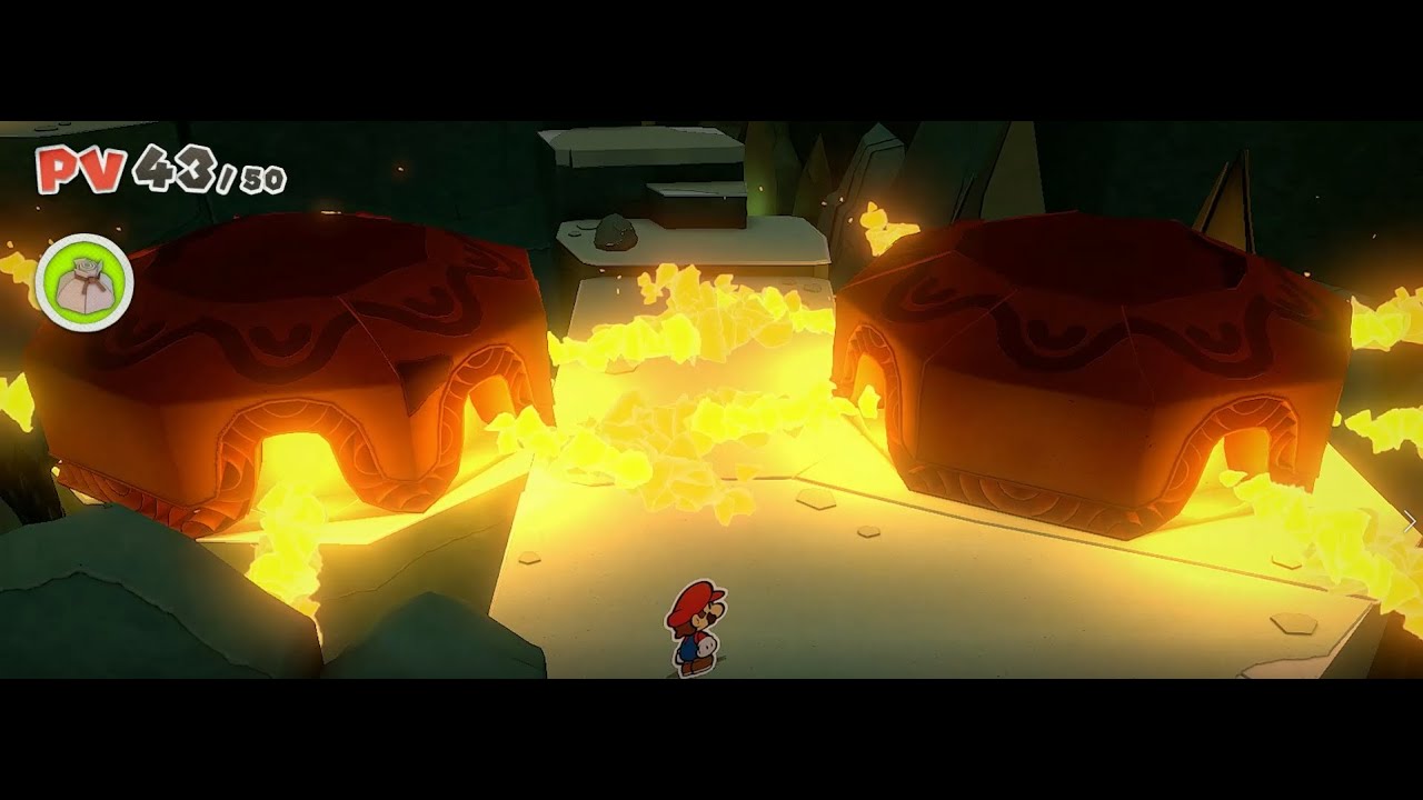 Paper Mario: The Origami King mode difficile Lv 2 #2 Temple de L'Espli de la Terre Partie II