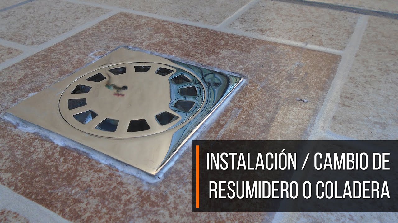 TC059 | &iquest;Como cambiar o instalar una coladera o resumidero? !!! F&Aacute;CIL, R&Aacute;PIDO Y BARATO !!!
