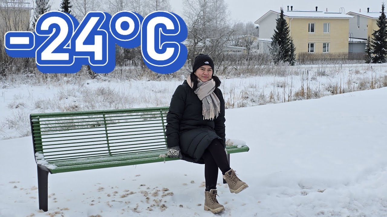 Extreme cold,beautiful view at -24℃