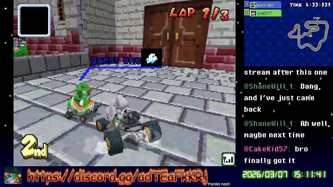 Mario Kart DS Wiimmfi Online Matches (Real DS Capture)