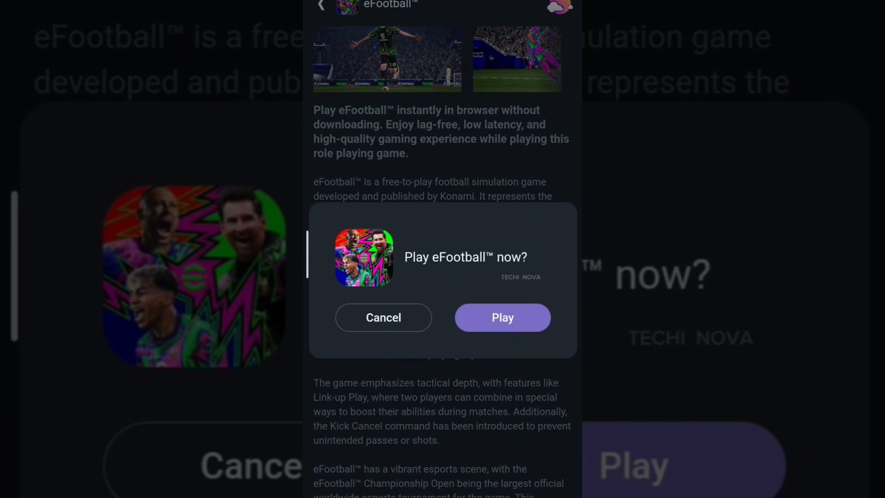play efootball without download 👇🏻2gb mobile 💯 working