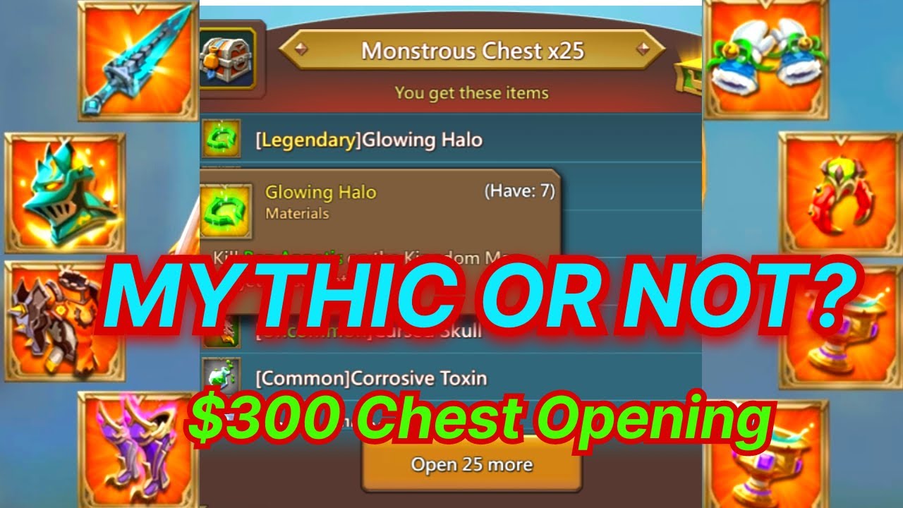 300$ Chest Opening on My Rally Trap: Mythic or Not? lords mobile