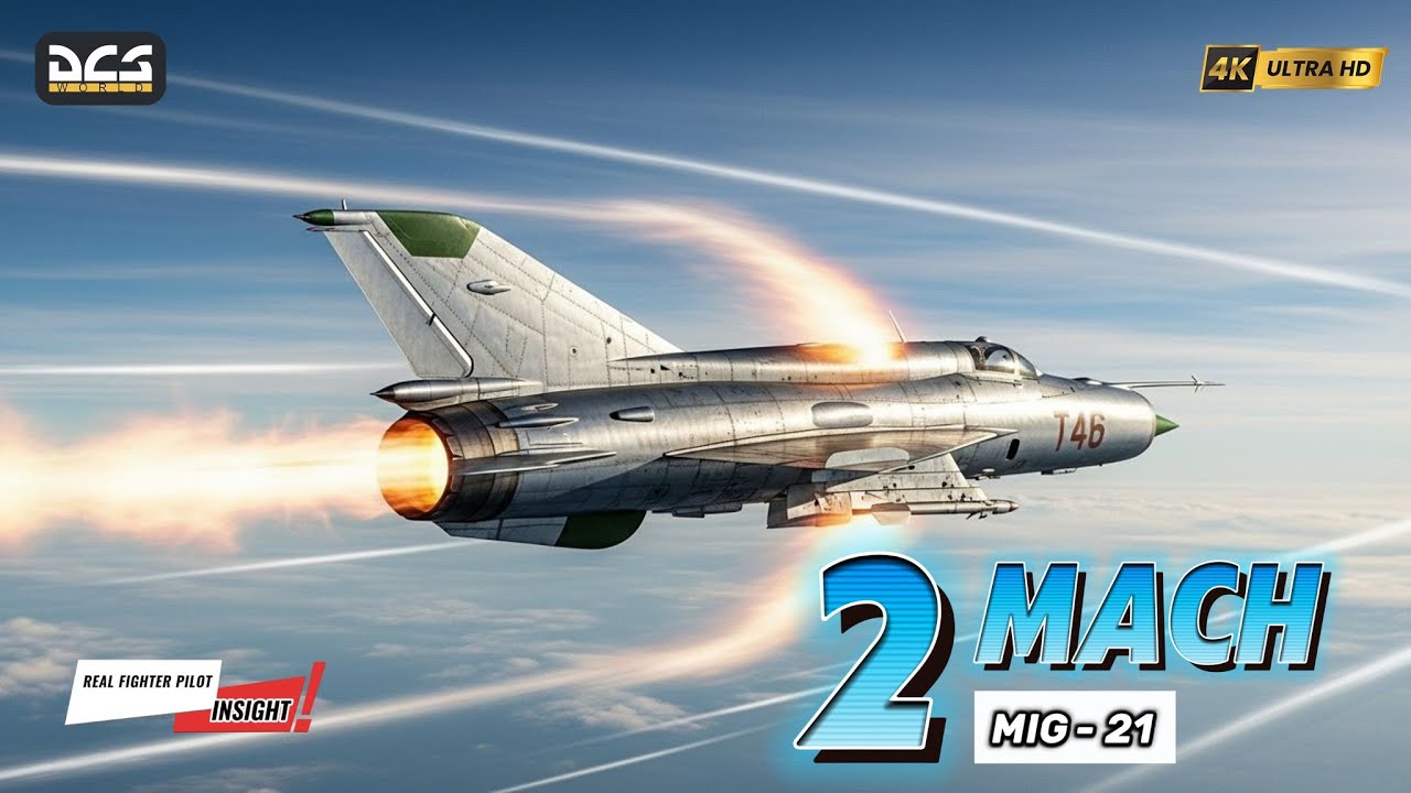 MIG 21 SUPERSONIC FLIGHT TO MACH 2 | FLOWN BY A REAL FIGHTER PILOT IN DCS 