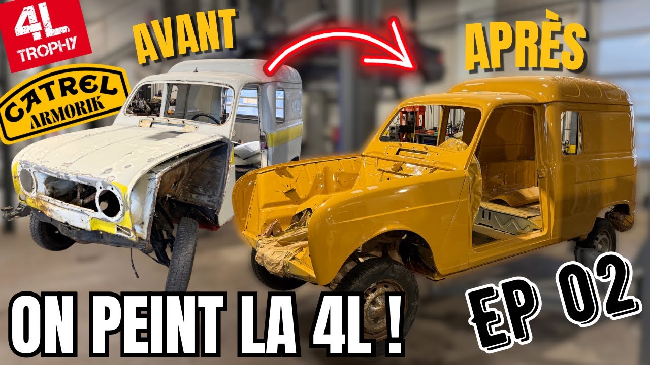 On peint enfin la 4L ! Préparation 4L TROPHY Episode 2