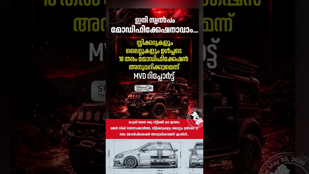 😳 സ്റ്റിക്കറുകളും ലൈറ്റുകളും ഇനി ലീഗൽ? Gen Zയ്ക്ക് സന്തോഷവാർത്തയുമായി MVD 🚗✨