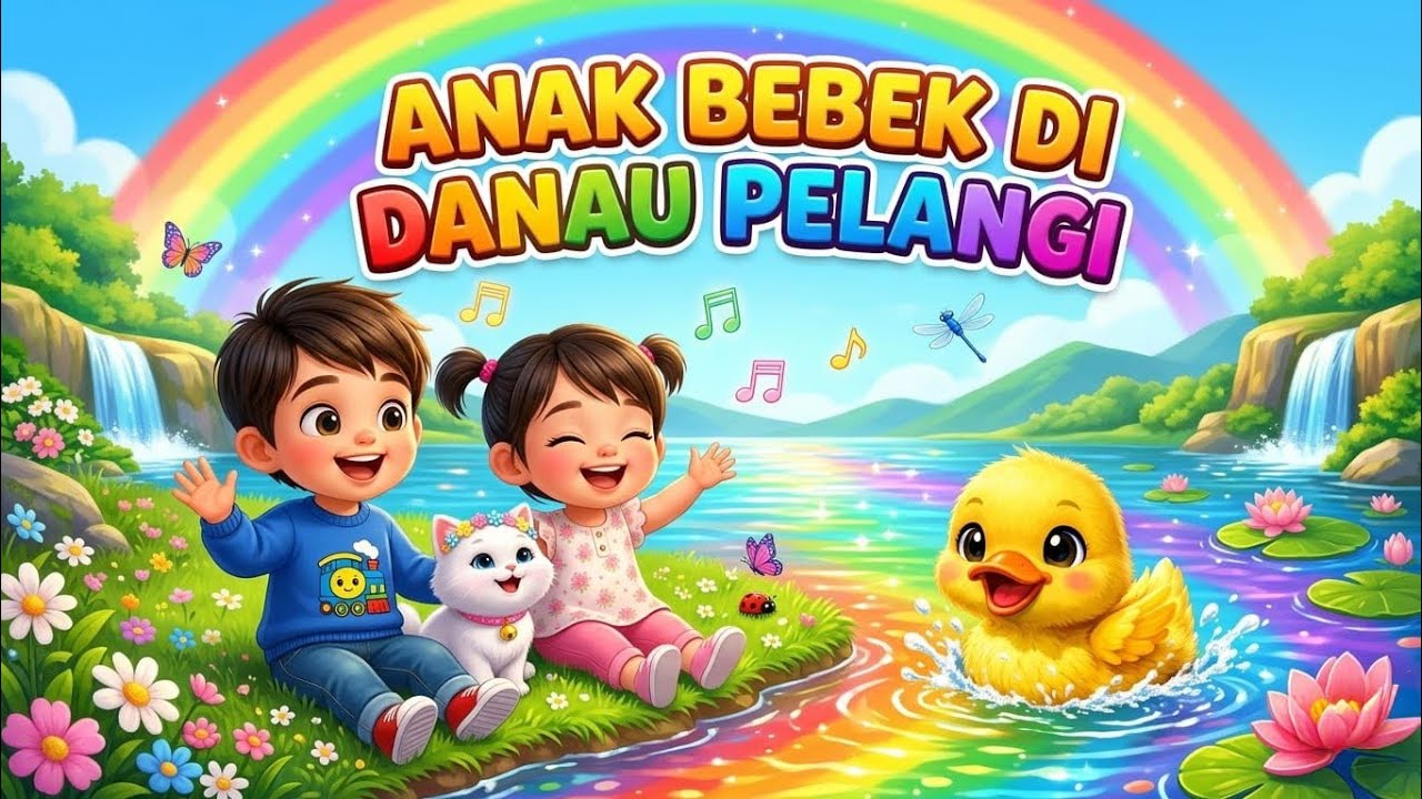 Anak Bebek Di Danau Pelangi - Video Lagu Anak Ceria & Musikal 