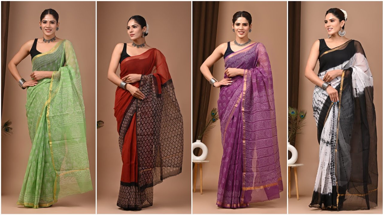 Summer Collection Kota Doriya Sarees #summerwear #kotadoriya #kotacottonsarees #sareefashion 