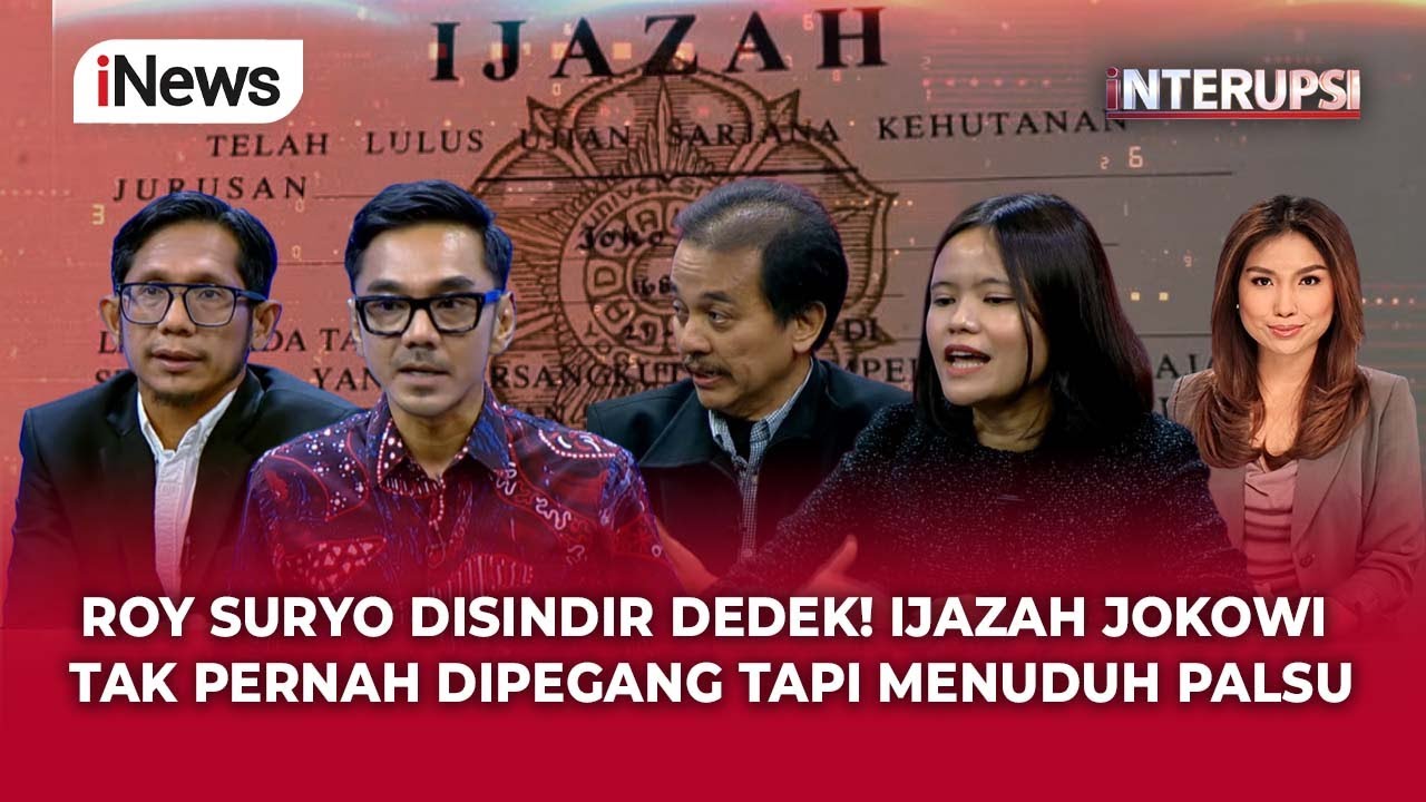 Panas! Roy Bantah Tuduhan Dedek, Yang Sebut Belum Pernah Pegang Ijazah Asli Jokowi Tapi Tuduh Palsu