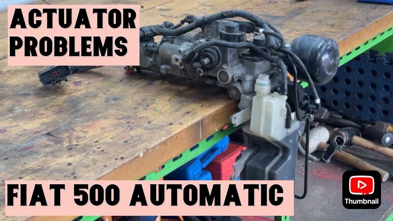 FIAT 500 SPORT AUTOMATIC CAT S FROM COPART SALVAGE REBUILD PART 4 ACTUATOR PROBLEMS