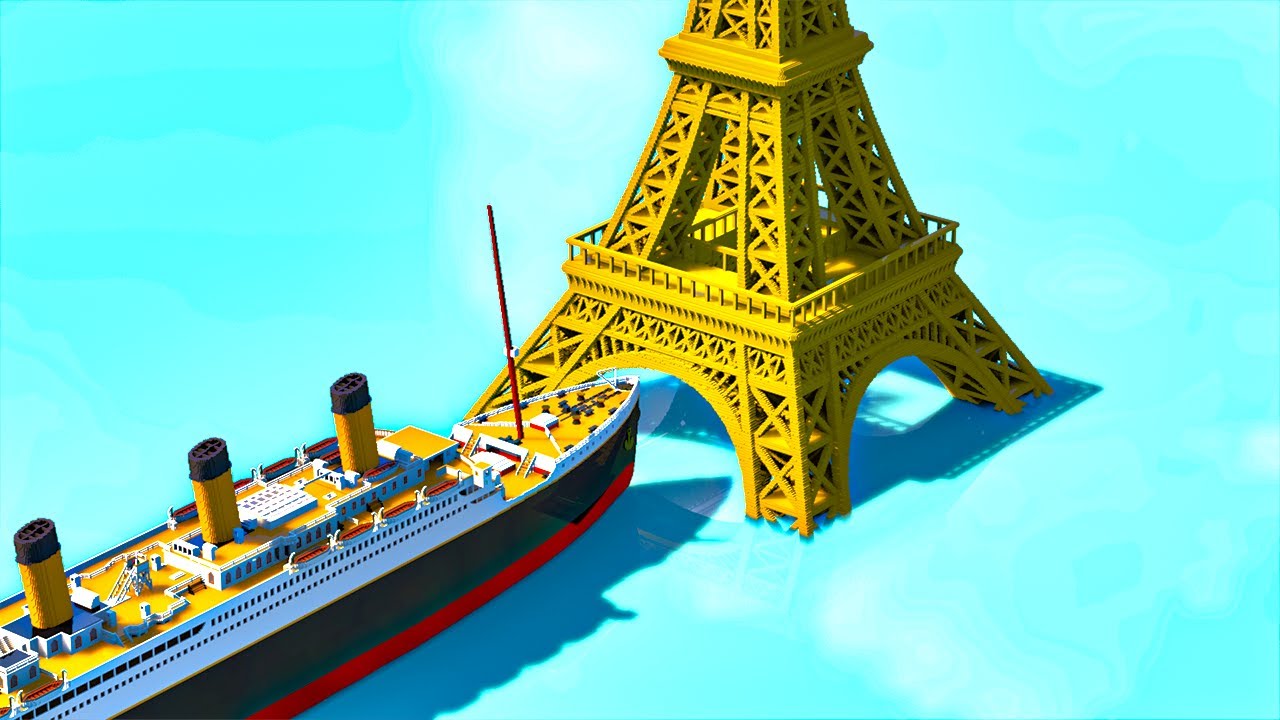 Titanic Crashes Into Eiffel Tower | Teardown