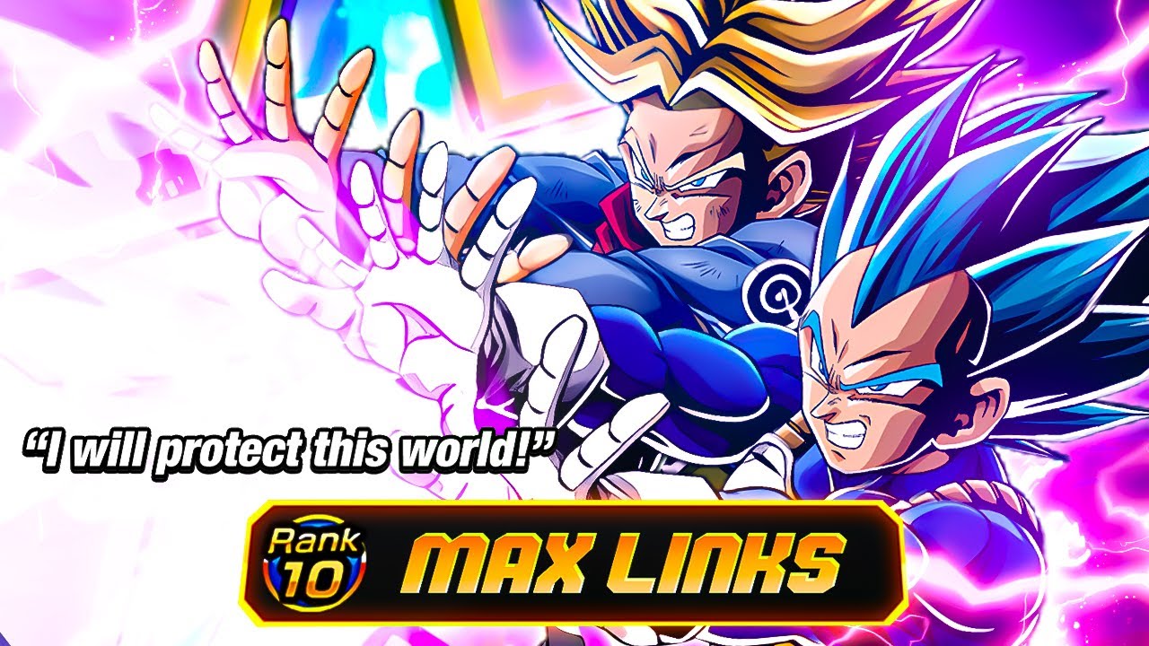 UHHH BEST UNIT IN THE GAME?! LR Trunks Vegeta EZA 100% Max Links First Look | DBZ Dokkan Battle