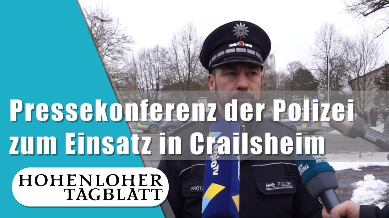 Amokalarm in Crailsheim: Pressekonferenz der Polizei am Vormittag