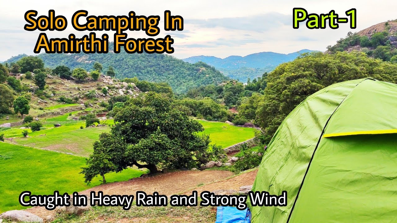 Adventure bike Ride to Amirthi Forest | Solo Camping In the Mountain | Making Dinner | #tamilvlog
