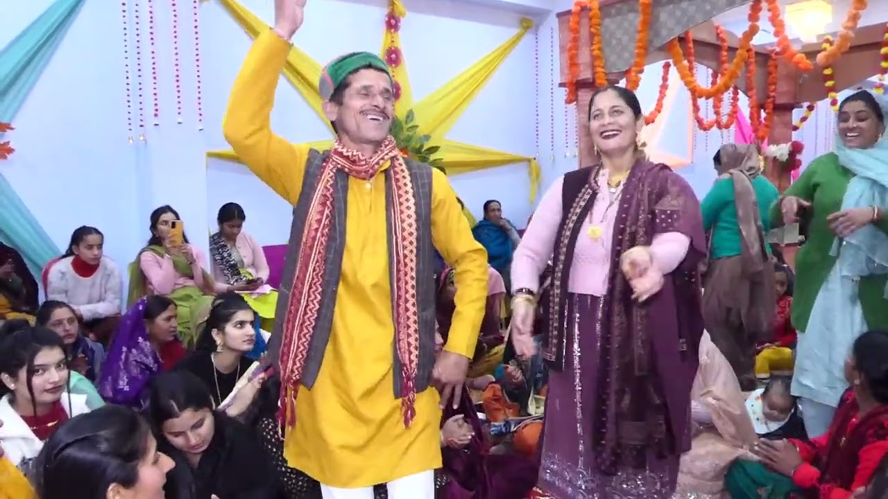 मिट्टी दा बनाया हो गणेश बनाया हो गणेश गोरा तेरा हो लाडला, beautiful pahadi dance 👌👌