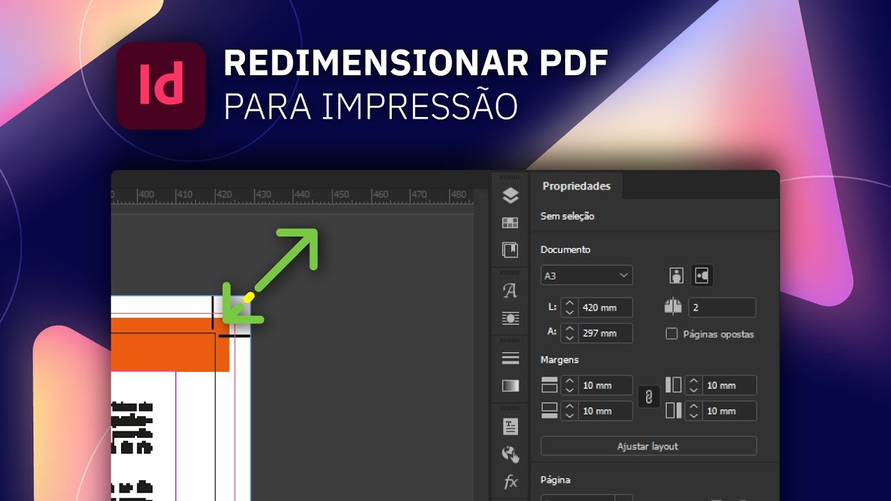 Como mudar o tamanho de um PDF para impressão no InDesign