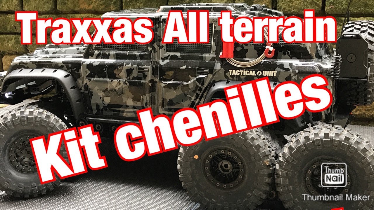 KIT Chenilles TRAXXAS All Terrain TRACK SET - #8880 TRX4 Tactical Unit with Tracks