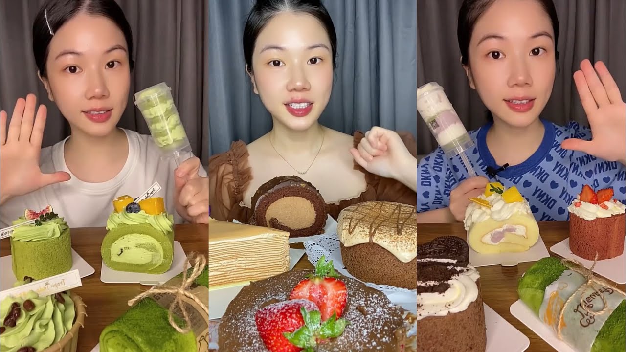 [ASMR] Dessert Mukbang Eating Creamy Cake | Mukbang Eating Show💗🍰🧁
