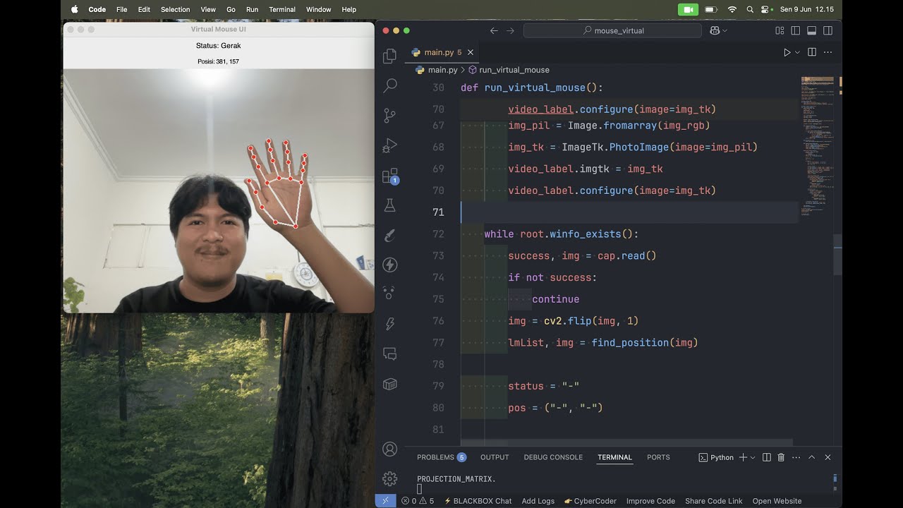Bikin Mouse Virtual Sendiri Hanya Dengan Kode Python | Computer Vision