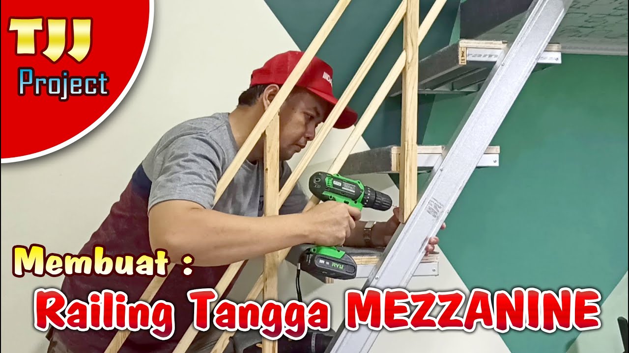 MEMBUAT RAILING TANGGA LANTAI TINGKAT MINIMALIS , Project mezzanine