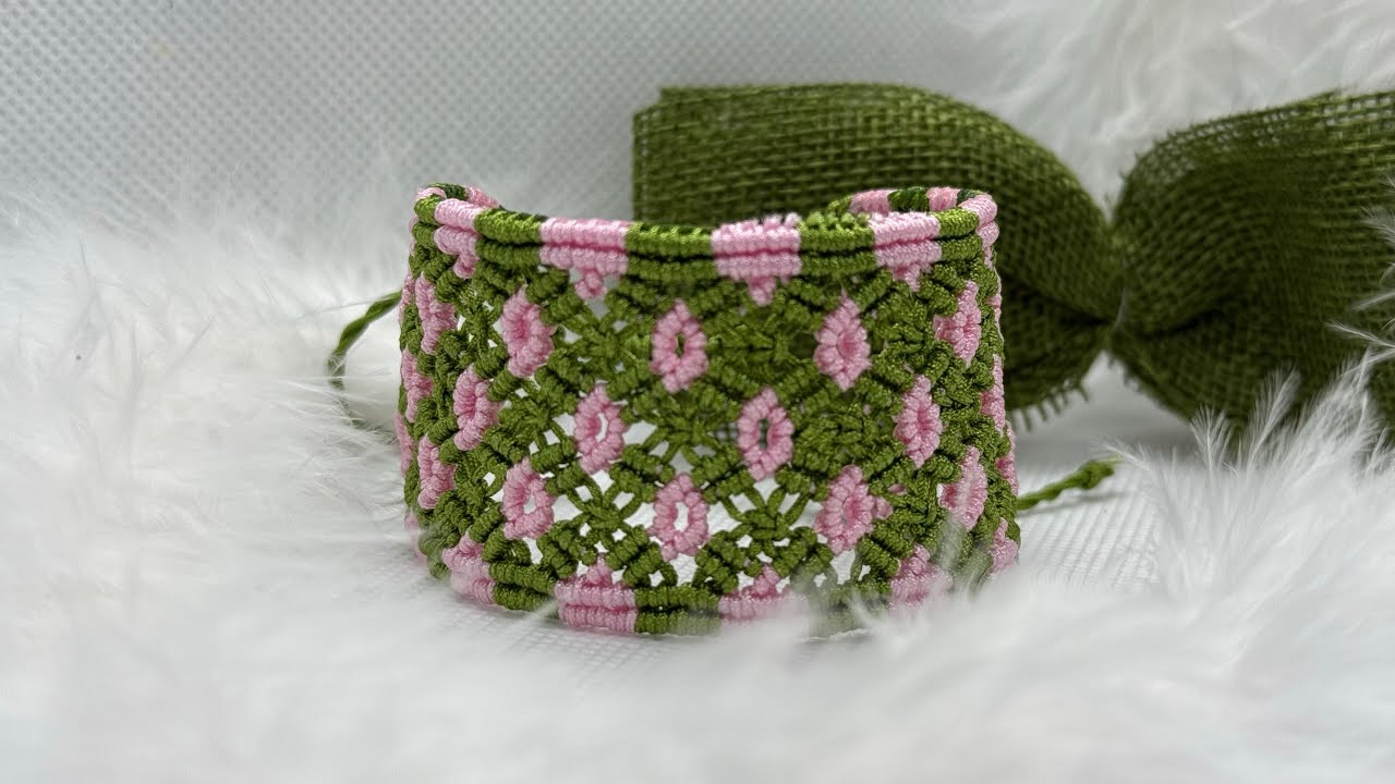 DIY Macrame Cuff Bracelet | Step by step tutorial | #diy #bracelet