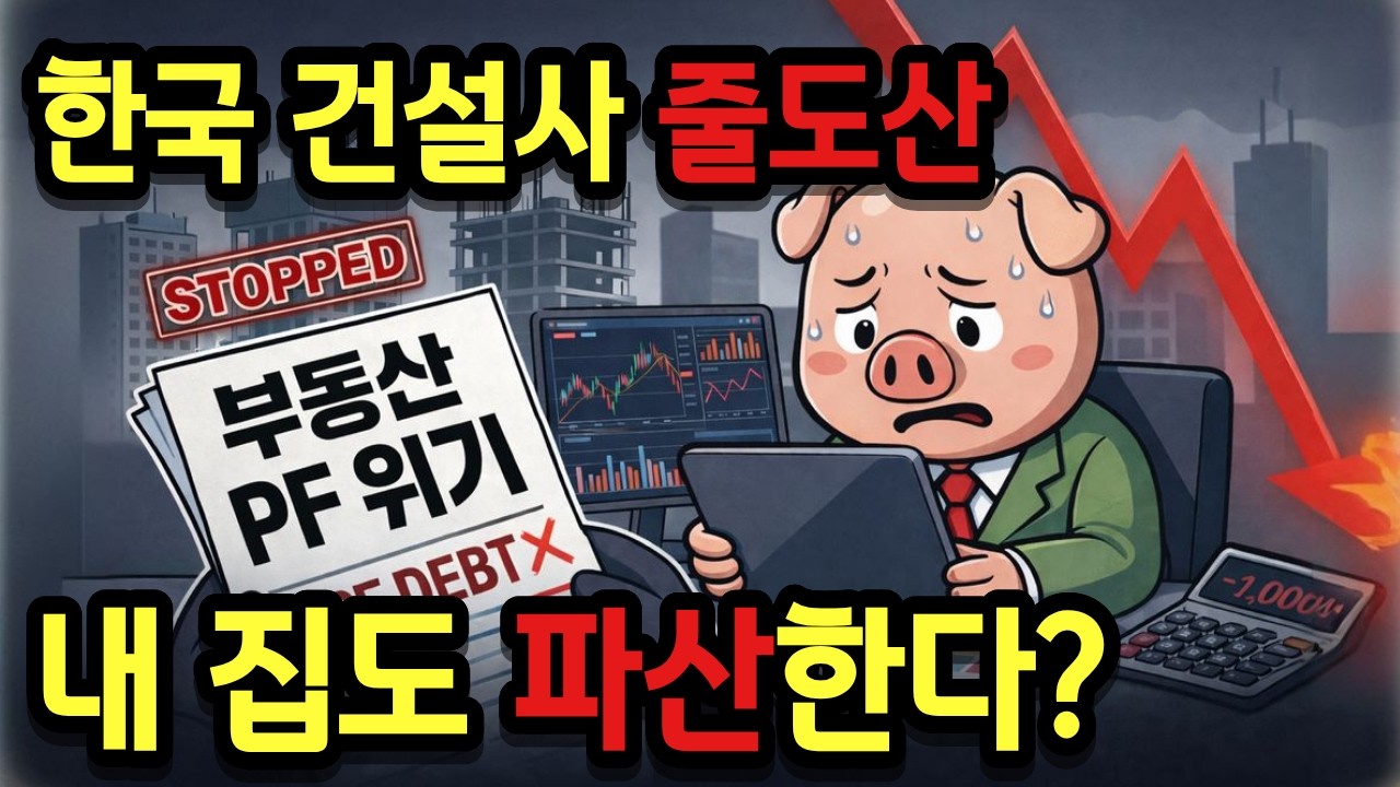 120조 부동산 PF 폭탄, 부동산 거품 터지기 시작했습니다.