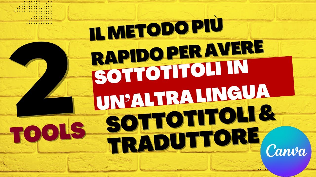 Come creare e tradurre sottotitoli su Canva (FACILE e veloce!)#canvaitalia #sottotitoli