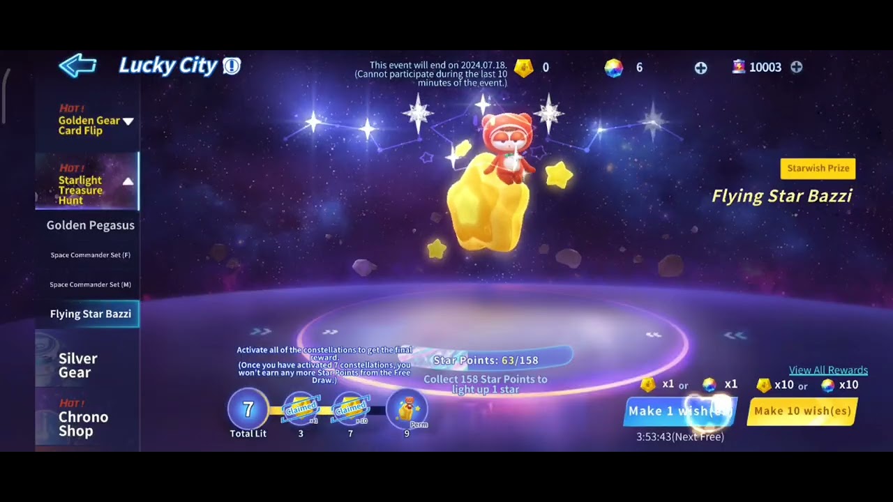 Kartrider rush+ starlight flying pet (flying star buzzi)