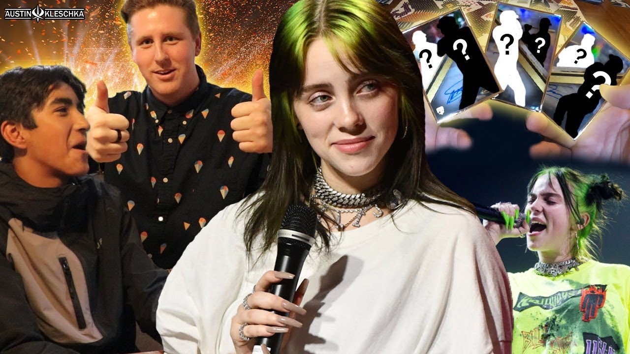 SNEAKING BILLIE EILISH TICKETS INTO GOLD LABEL FOR LIL KERSH'S BIRTHDAY! | Kleschka Pack Openings