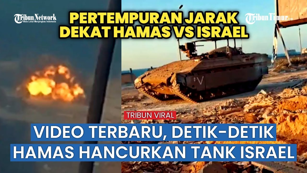 Kendaraan Militer Israel Dibombardir Kelompok Hamas dari Jarak Dekat