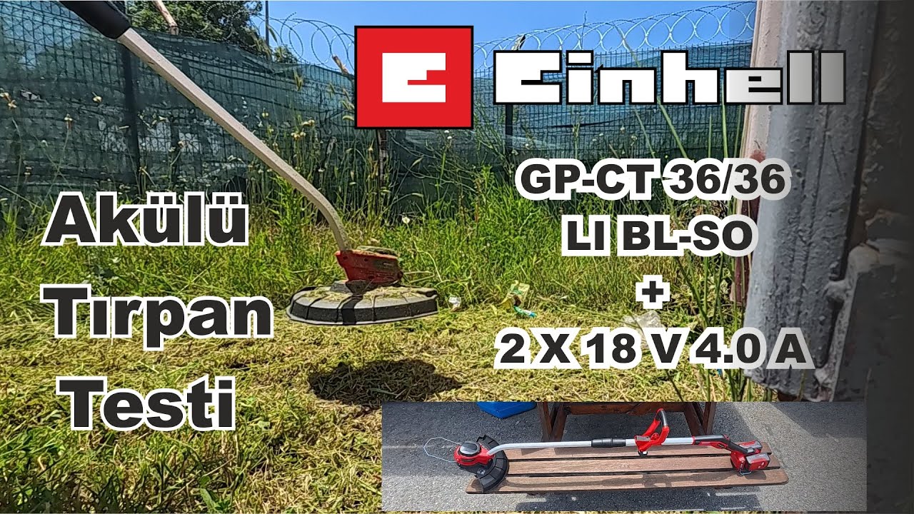 Einhell Akülü Tırpan  İnceleme ve Test  - GP-CT 36/36 LI BL-SO  #einhell #tırpan #bahçeişleri