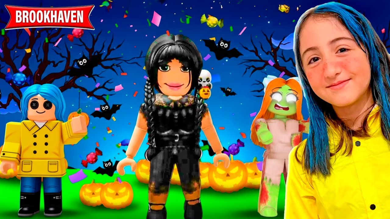 24 HORAS HALLOWEEN no BROOKHAVEN! PEDI DOCES e ASSUSTEI as PESSOAS no ROBLOX! Sophie Blox Games