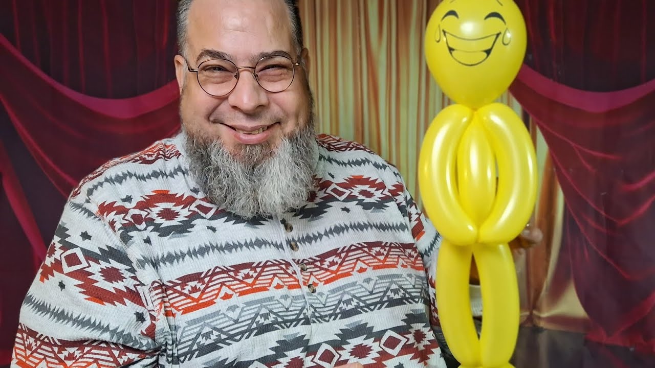 how to make a simple balloon body for 5-in face print round balloons - day 223